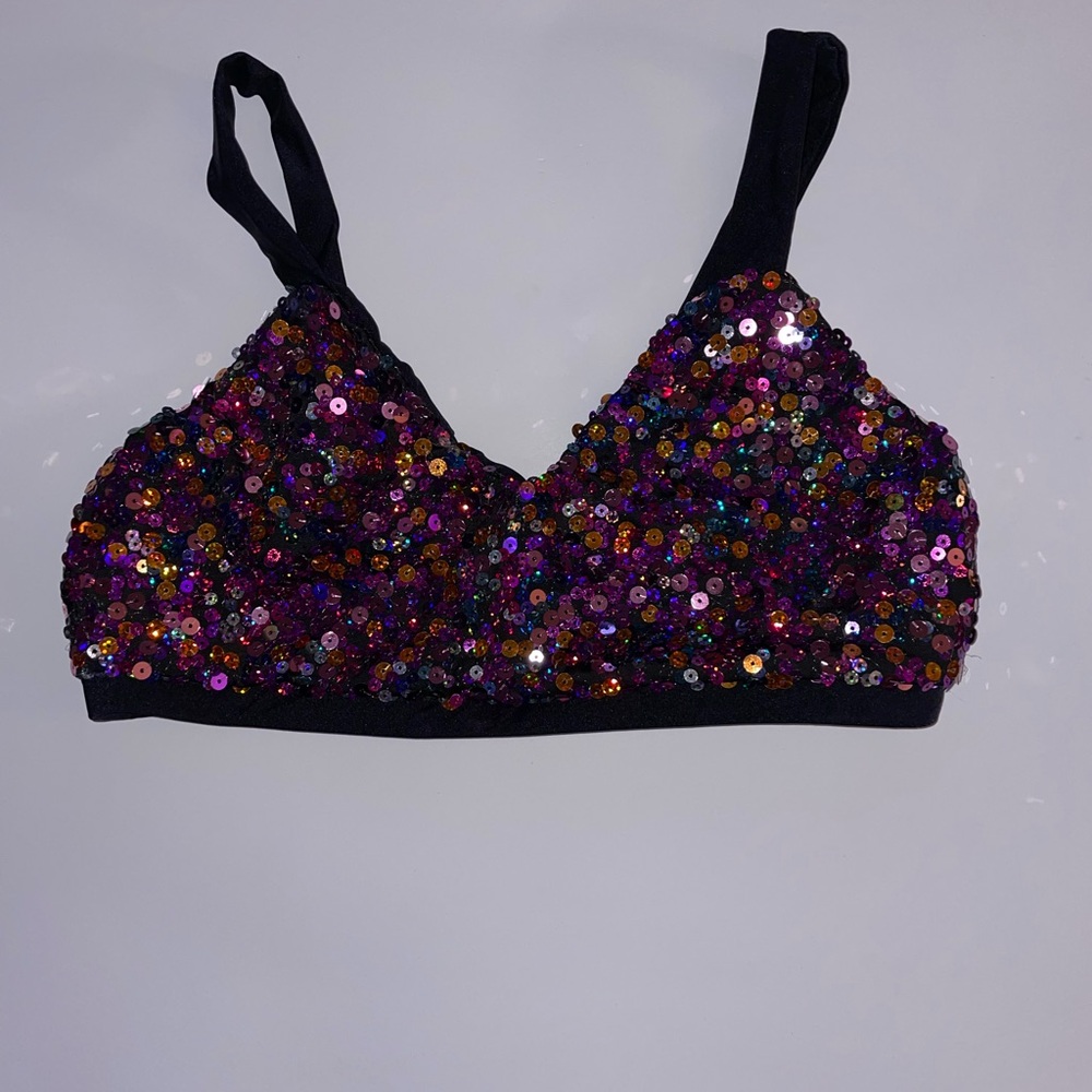 Source Unknown Multicolor Sequin Bralette